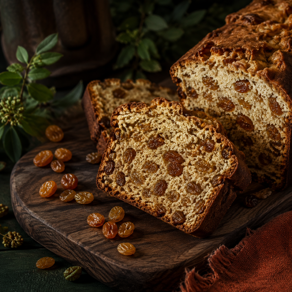 Organic sultanas fruit cake