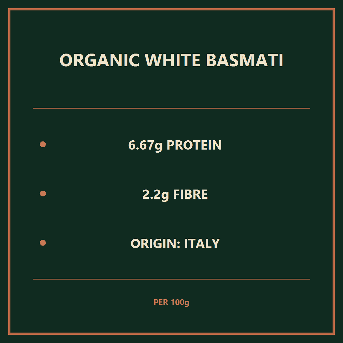 Organic White Basmati Rice – nutrition and origin facts