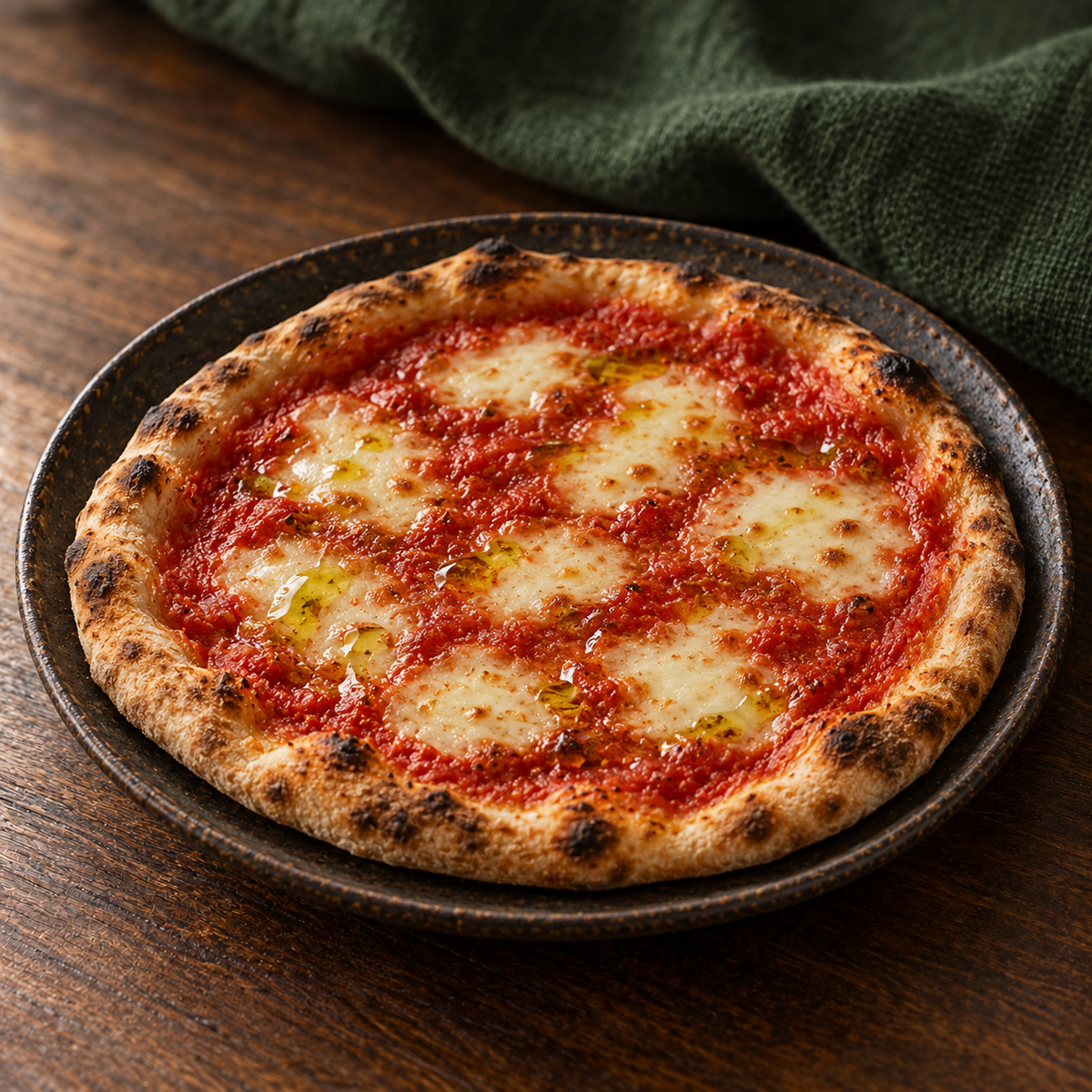 Pizza with Organico Organic Extra Virgin Olive Oil