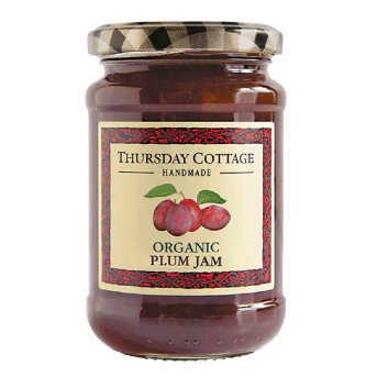 Authentic Thursday Cottage Organic Plum Jam jar