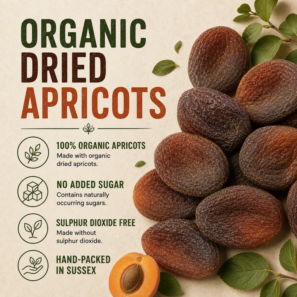 Organic Dried Apricots — benefits infographic | shopify-five-image-product-workflow product=15006436819317 slot=3