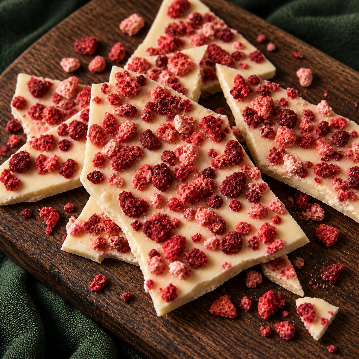 Recipe inspiration using freeze dried red berry nibs