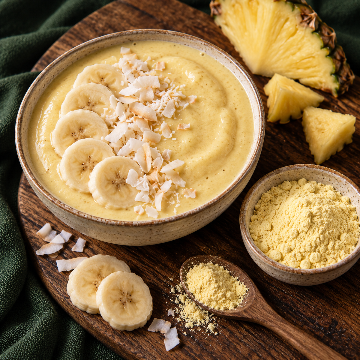 Recipe inspiration using freeze dried pineapple powder
