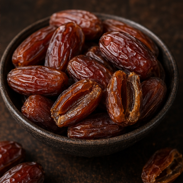 Organic dried select dates serving suggestion