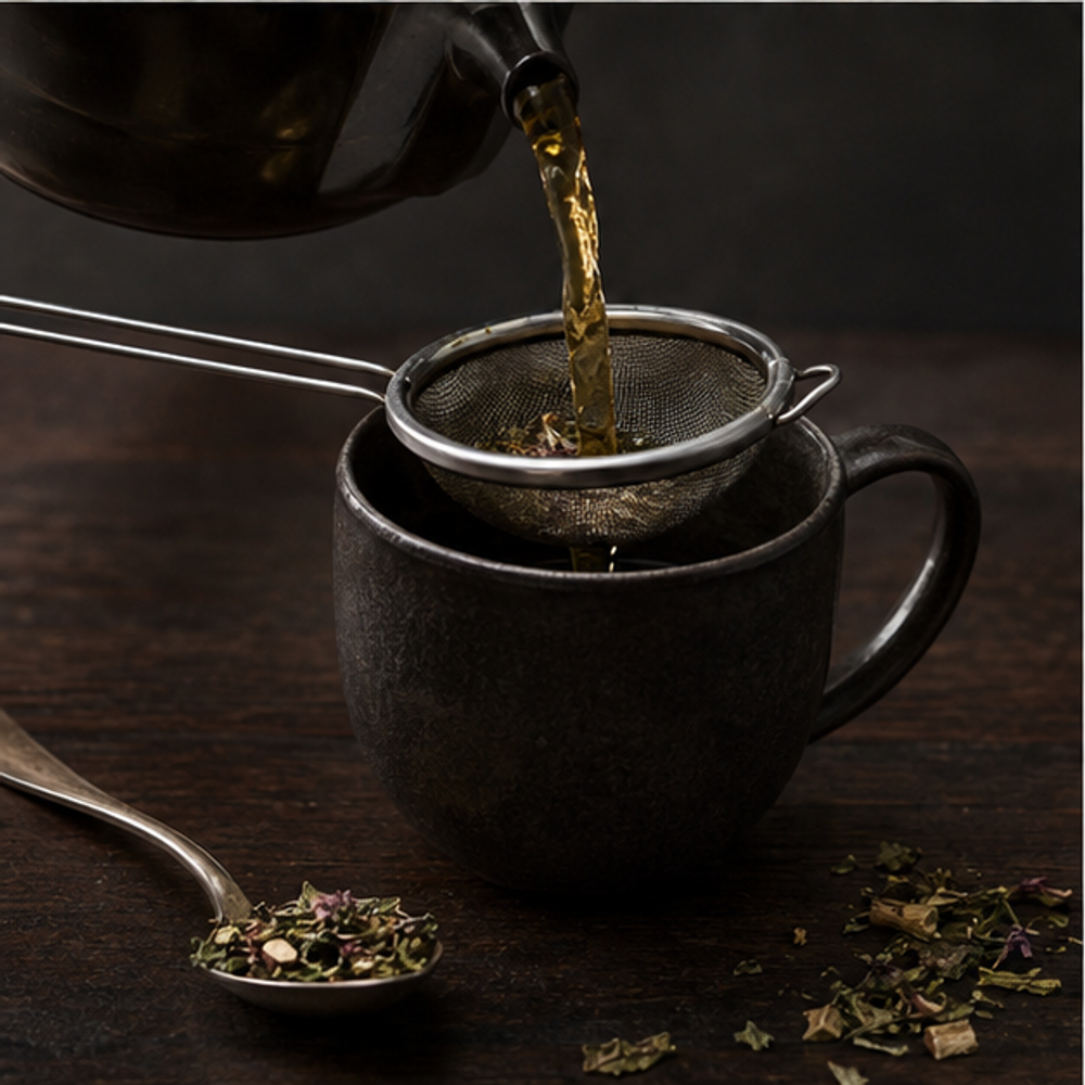 Preparing SHS Detox herbal tea