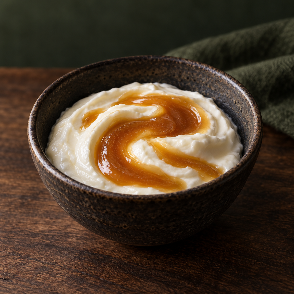 Taylor Pass Reserve Mānuka Honey UMF 5+ swirled through yoghurt
