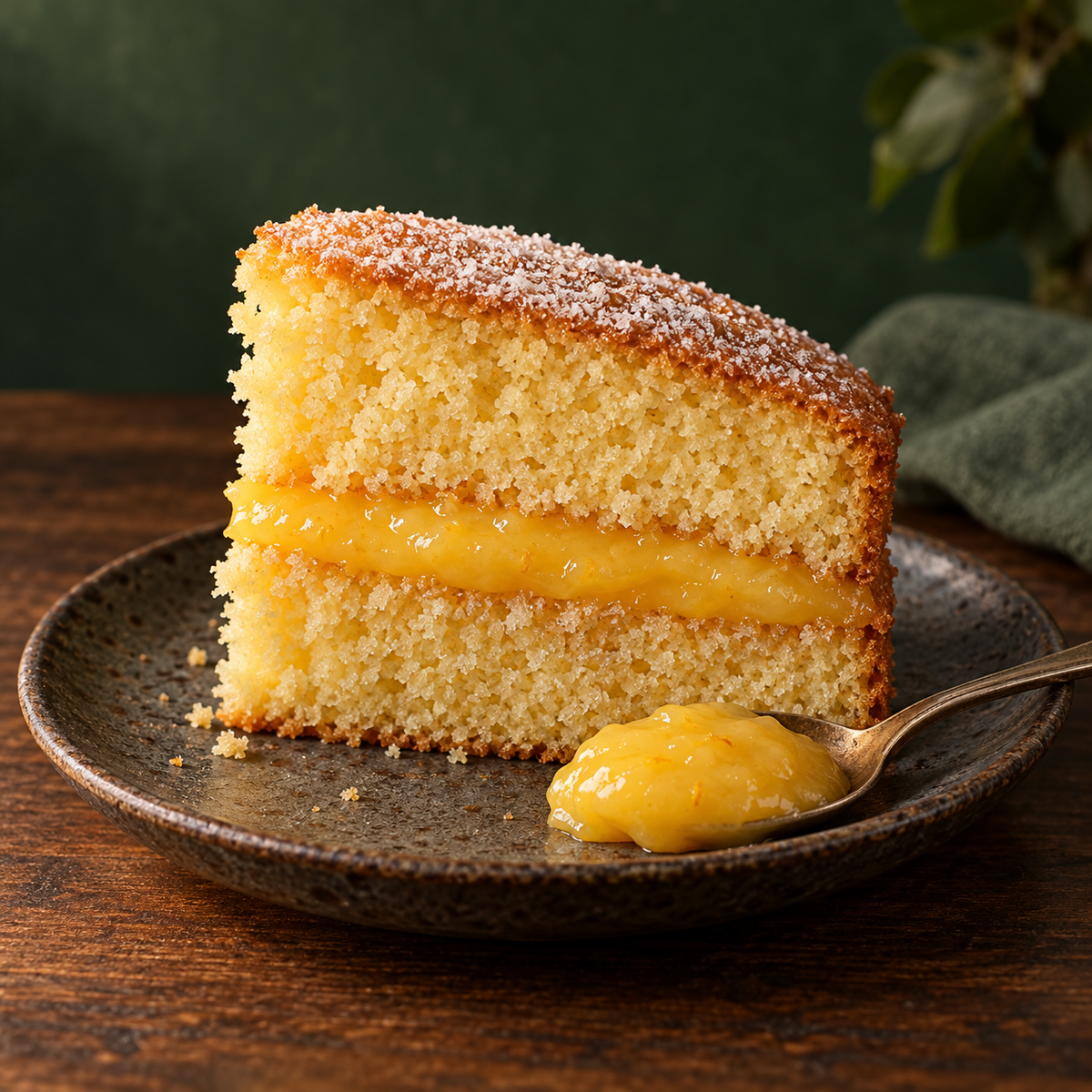 Victoria sponge with Thursday Cottage Organic Lemon Curd
