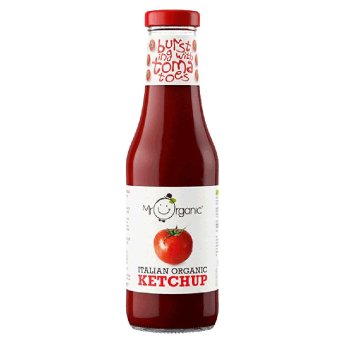 Authentic Mr Organic Tomato Ketchup bottle