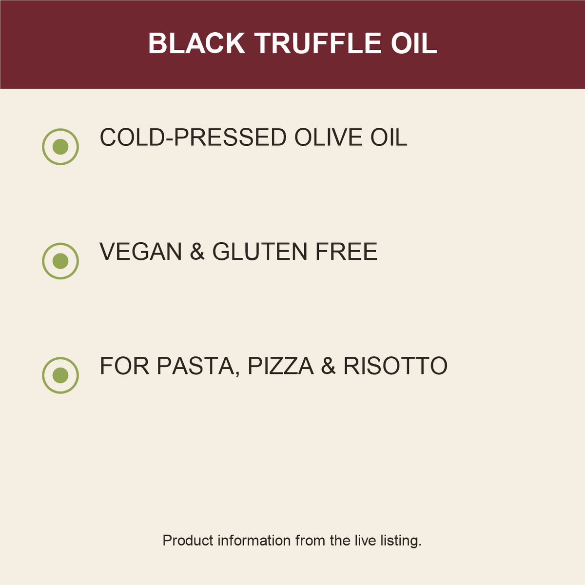 Black truffle oil product benefits