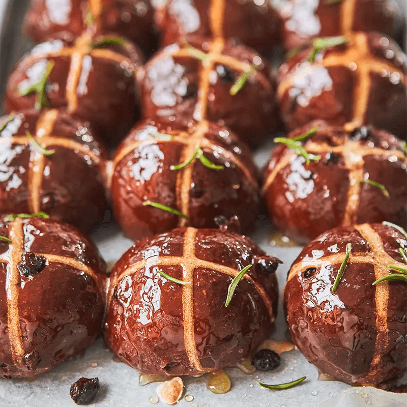 Chocolate Hot Cross Buns