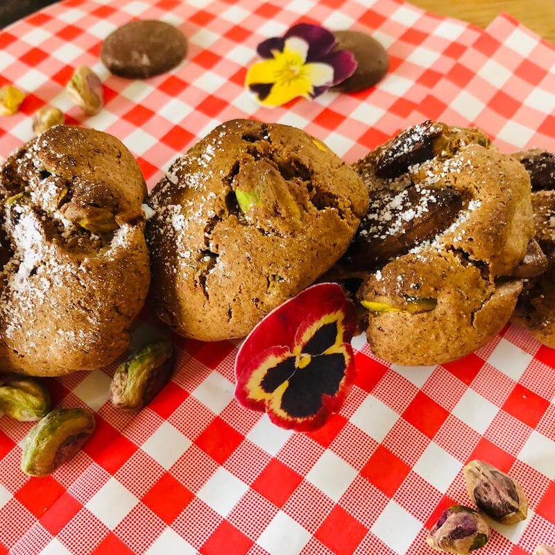 Pistachio & Chocolate Cookies
