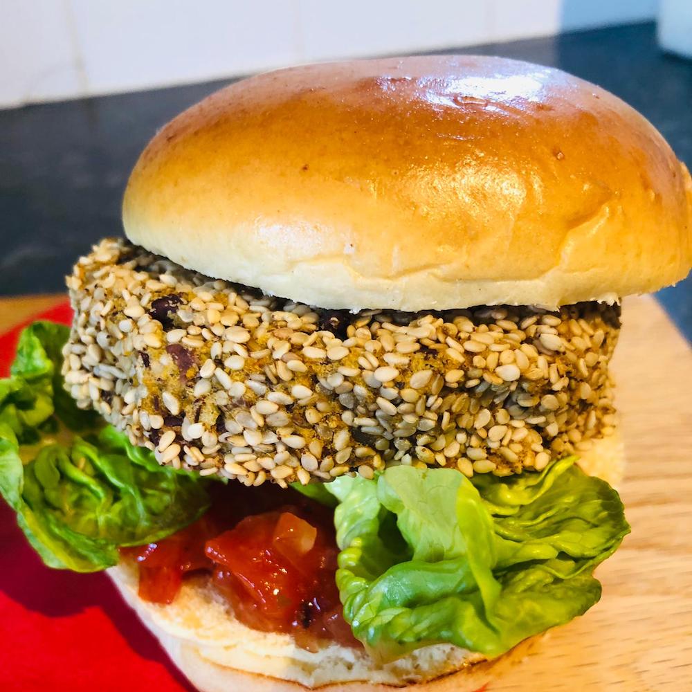 Sweet Potato & Aduki Bean Burgers