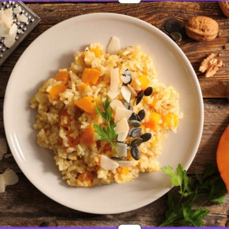 Creamy Apricot, Walnut, Pumpkin and Parmesan Risotto
