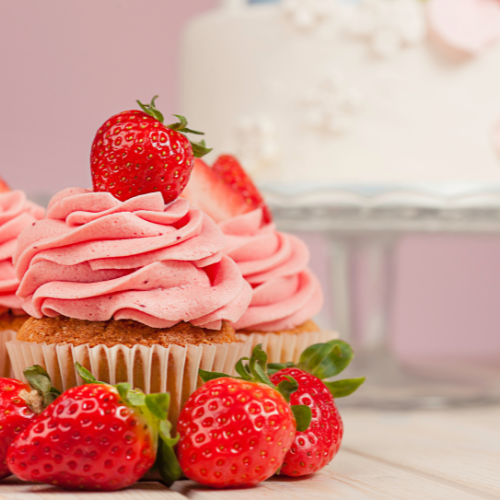 Strawberry Shortcake & Clotted Cream Cupcakes