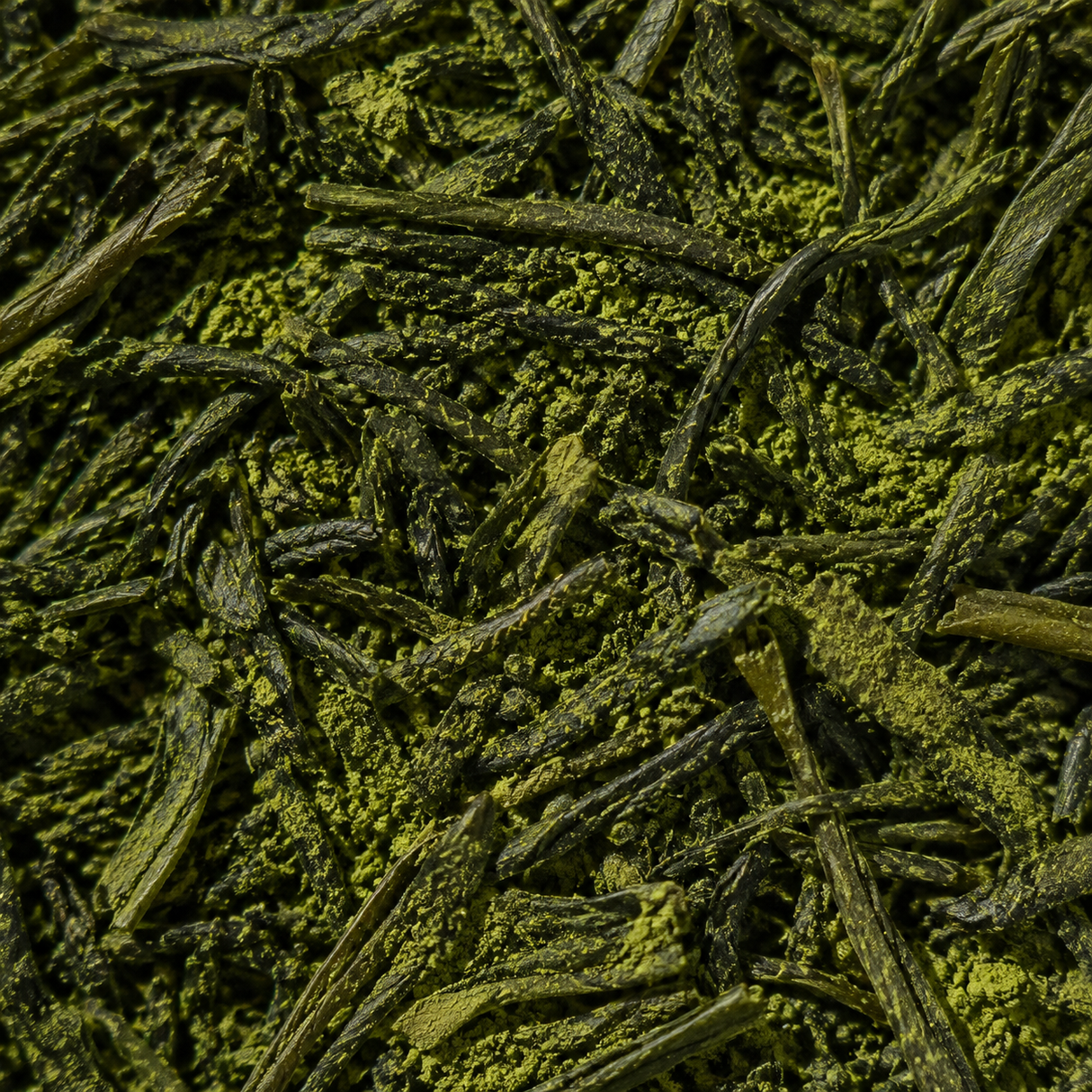 Matcha sencha tea blend macro