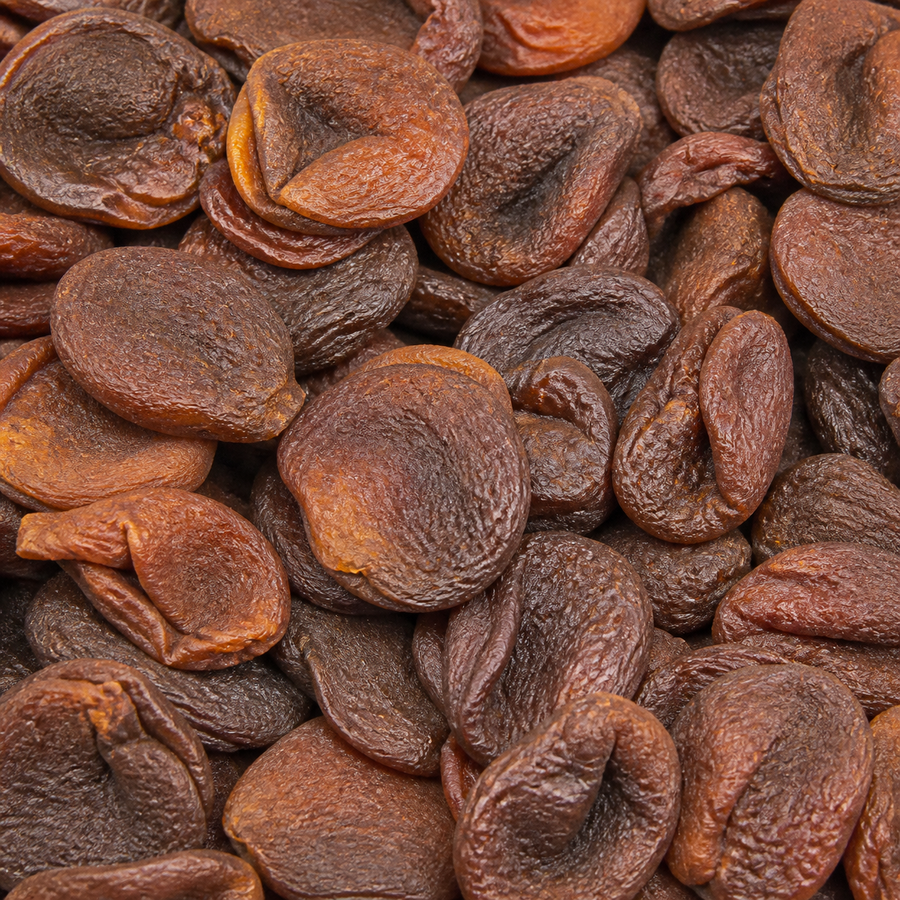 Infinity Foods Bulk Organic Whole Apricots ingredient close-up