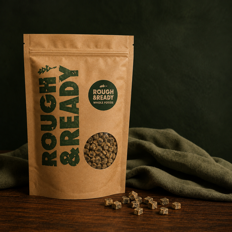 Organic chopped figs in Rough and Ready pouch