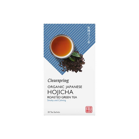 Clearspring Organic Hojicha Roasted Green Tea Bags authentic supplier pack