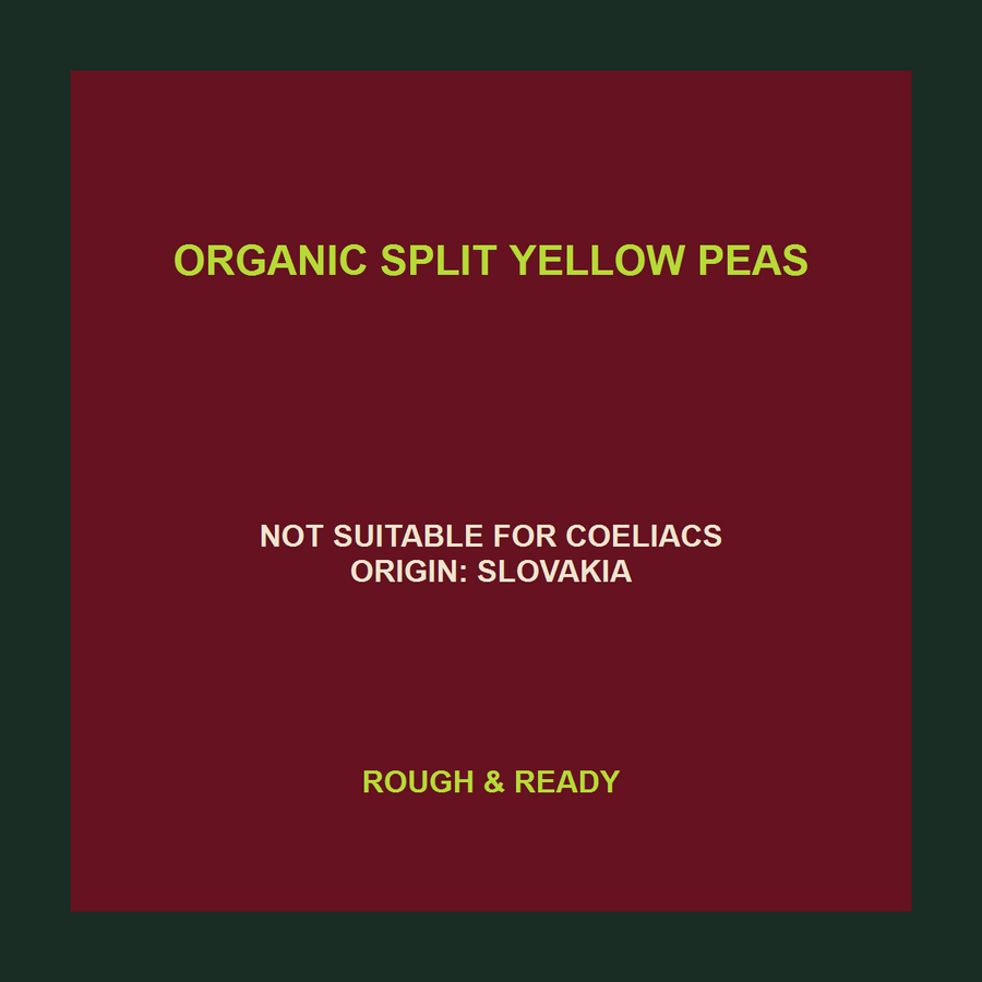 Organic Split Yellow Peas exact product facts