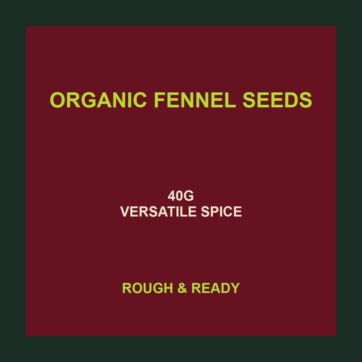 Organic fennel seeds facts