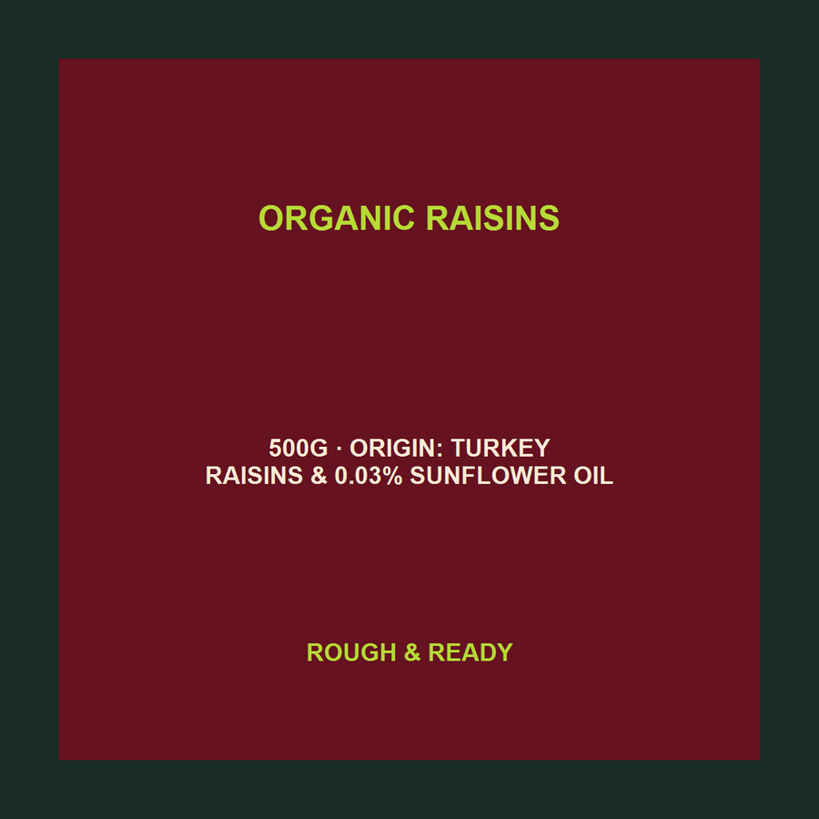 Infinity Foods Organic Raisins exact product facts