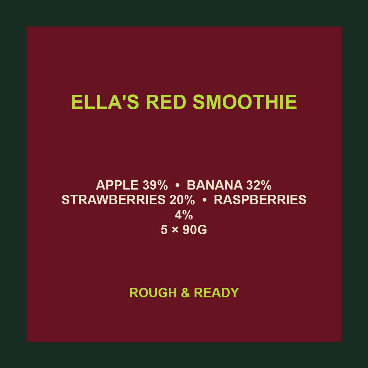 Ella's Red Smoothie facts