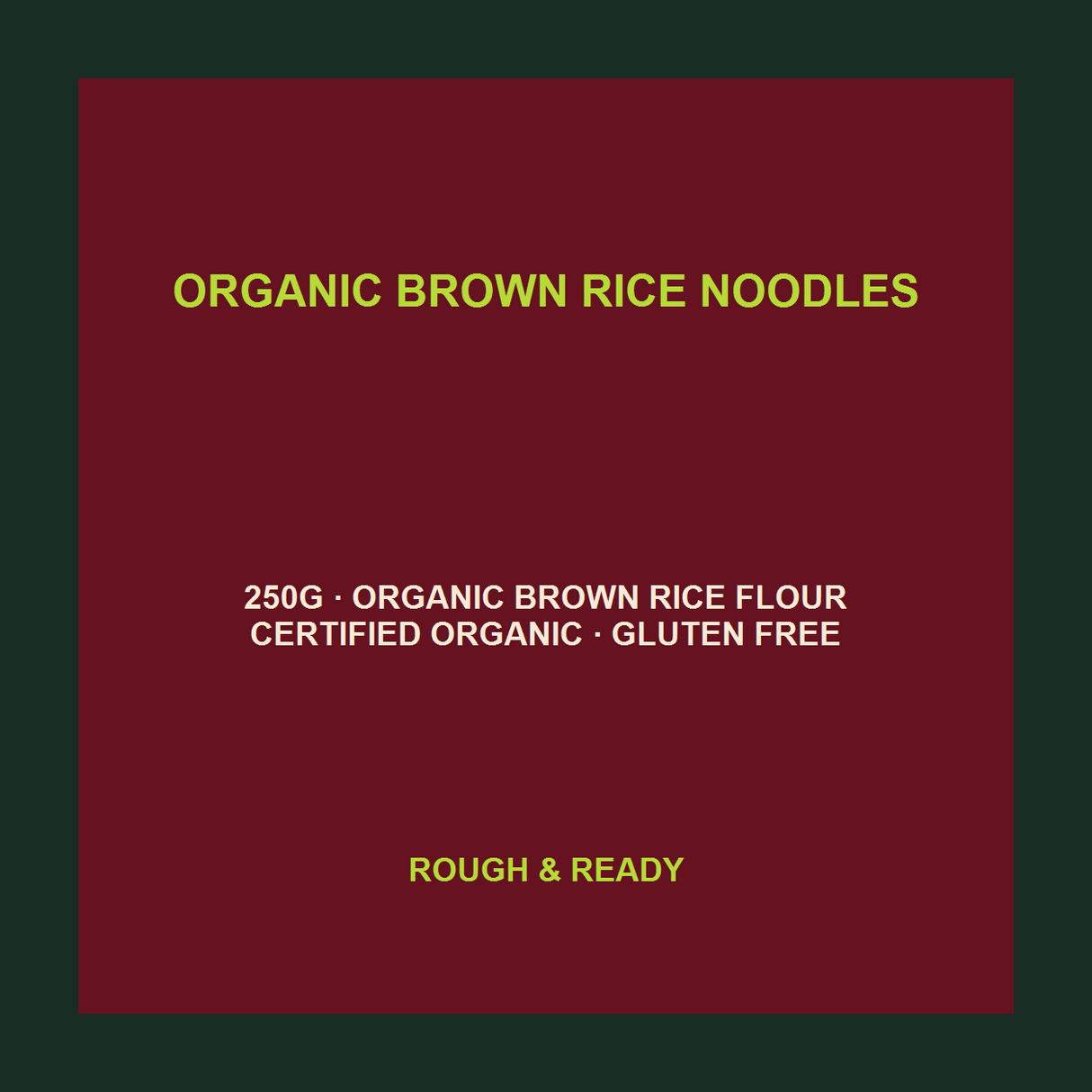 King Soba Organic Brown Rice Noodles exact product facts