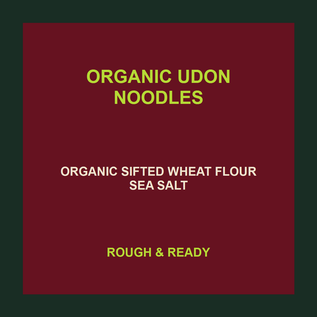 Clearspring Organic Udon Noodles product facts