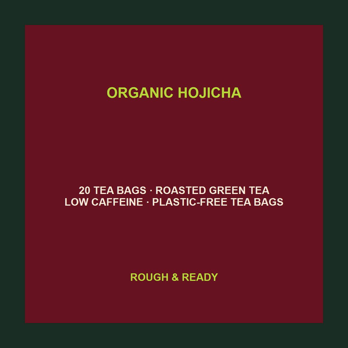 Clearspring Organic Hojicha Roasted Green Tea Bags exact product facts