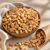 Organic Dry Roasted Peanuts served as a natural snack