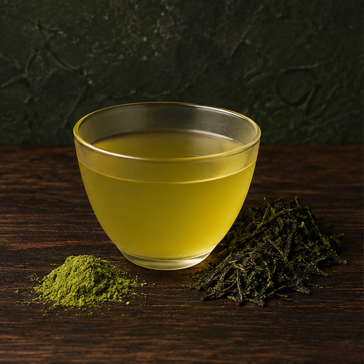 Matcha sencha serving suggestion