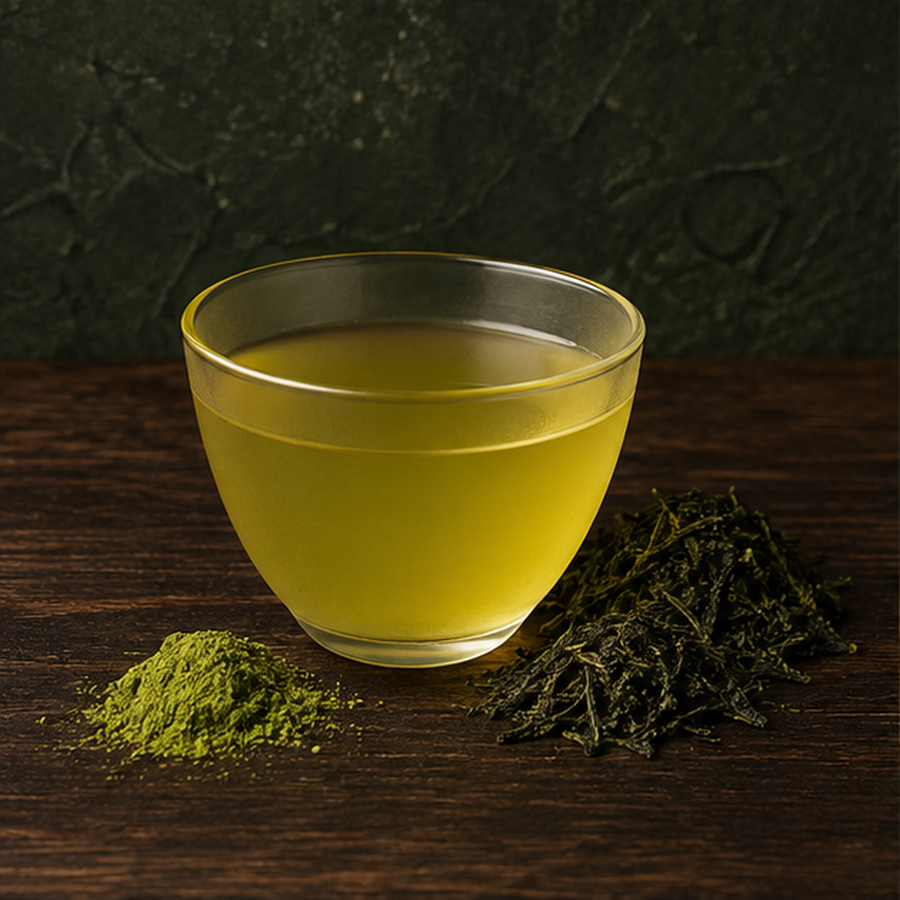 Matcha sencha serving suggestion