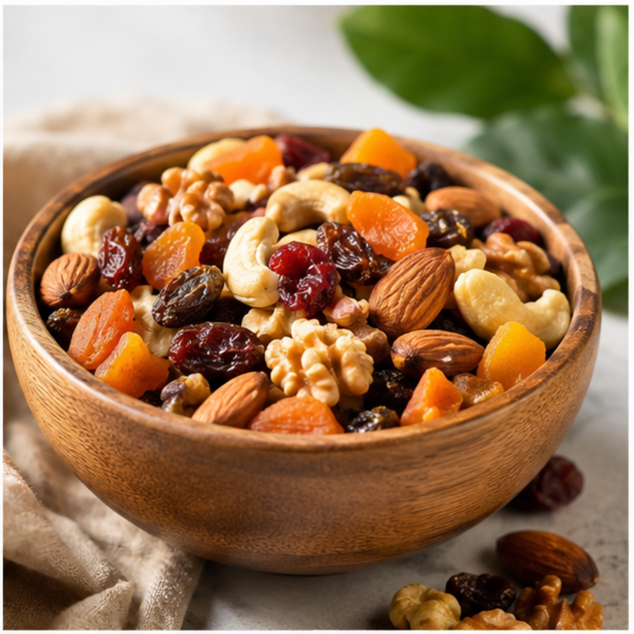 Infinity Organic Fruit & Nut Mix serving suggestion