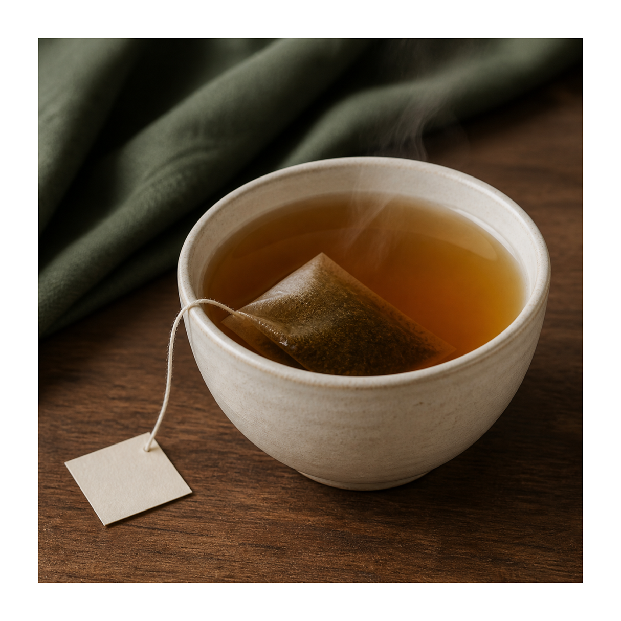 Clearspring Organic Oolong Semi-Fermented Blue Tea Bags serving suggestion