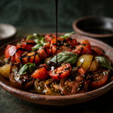 Balsamic glaze serving suggestion