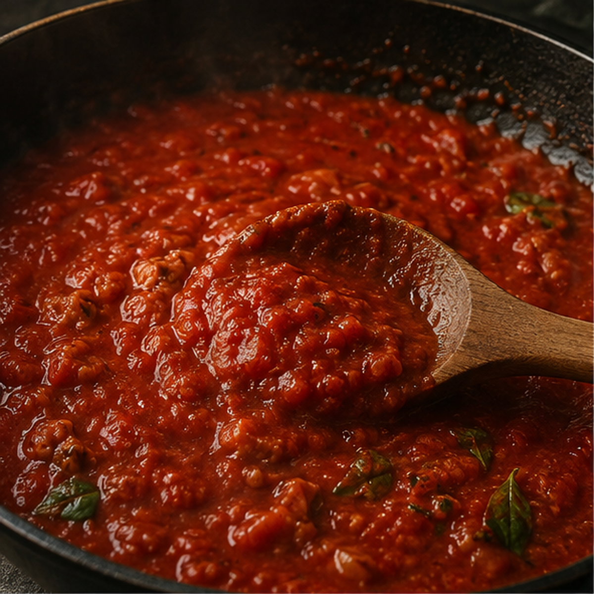 Tomato puree serving suggestion