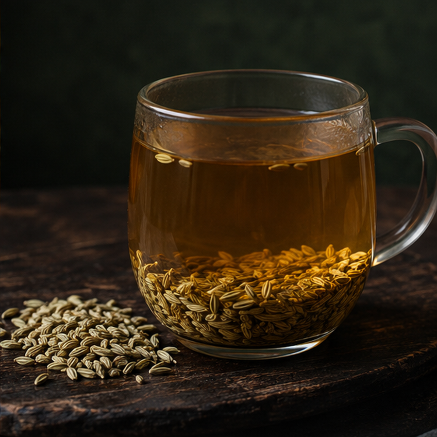 Preparing fennel seeds