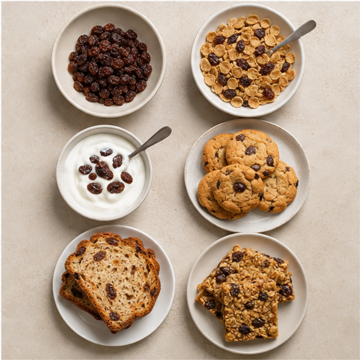 Infinity Foods Organic Raisins six ways to enjoy