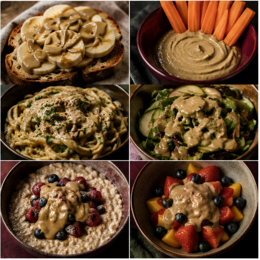 Carley's Organic Sunflower Seed Butter six ways to enjoy