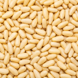 Extreme close-up of Organic Pine Nuts