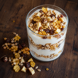 Gluten free muesli yoghurt parfait
