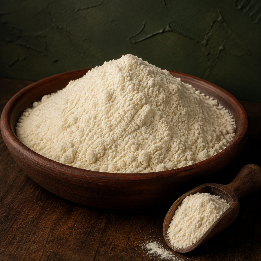 Almond flour natural serving