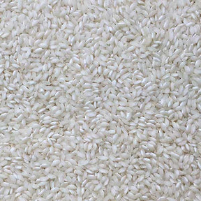 Extreme close-up of organic arborio rice