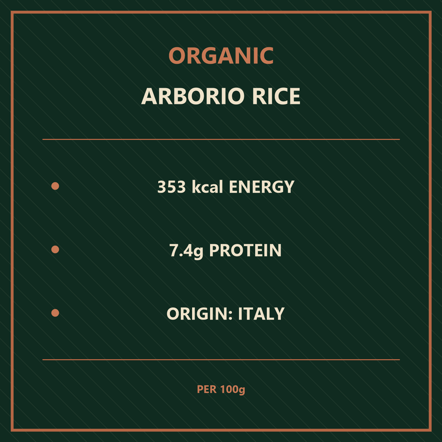 Organic arborio rice product facts