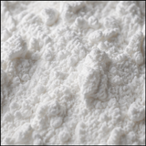 Arrowroot starch extreme close-up