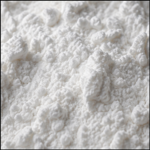 Arrowroot starch extreme close-up