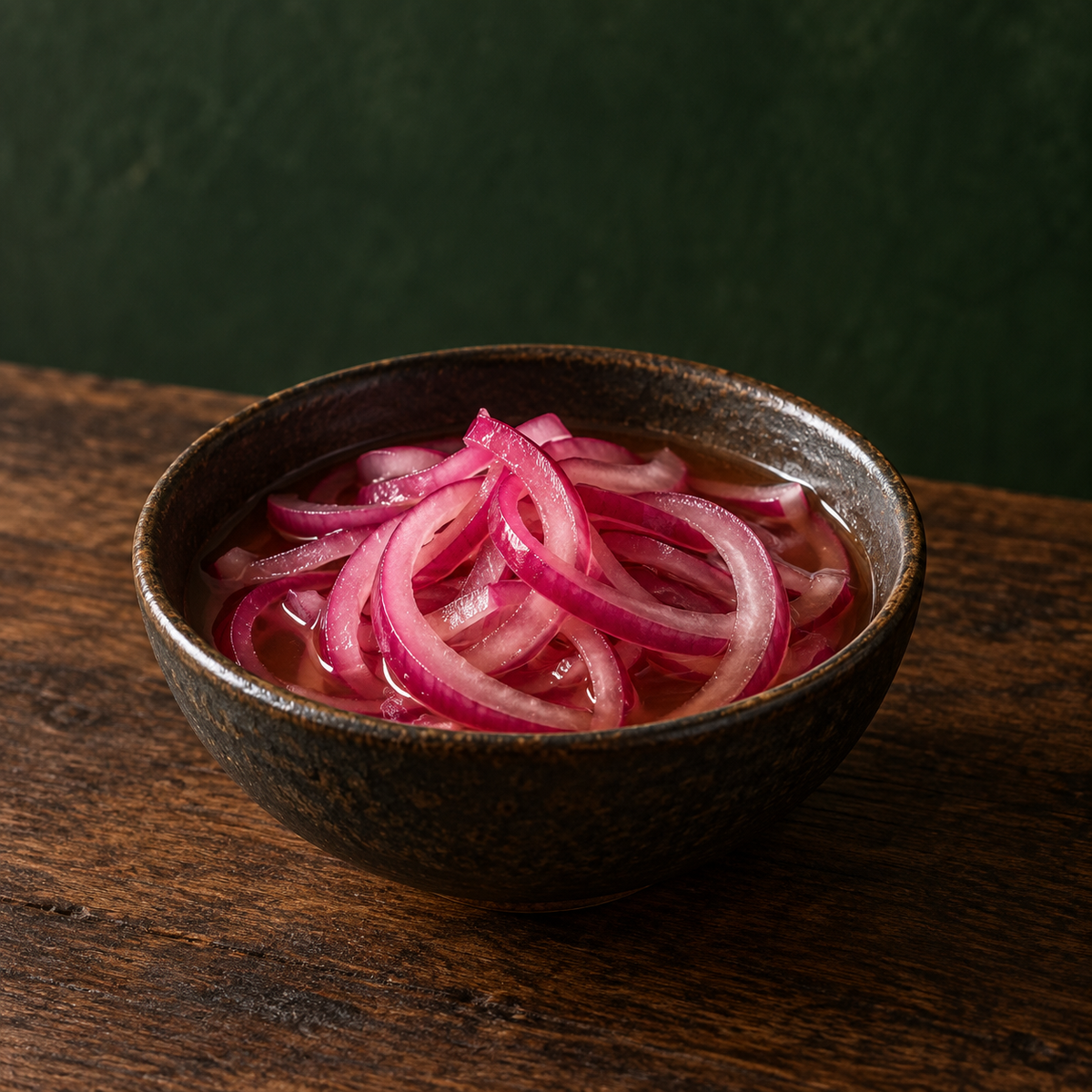 Red onions pickled with Aspall Organic Apple Cyder Vinegar