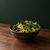 Salad dressed with Aspall Organic Apple Cyder Vinegar