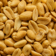 Extreme close-up of baked & salted peanuts