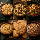 Six ways to enjoy baked and salted peanuts